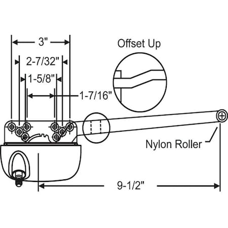 Strybuc Truth RH Single Arm Operator 36-378-3E